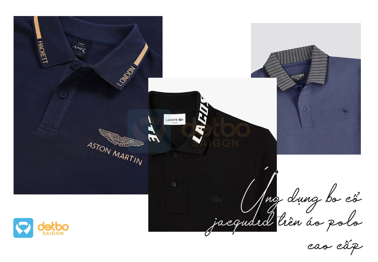 Ung dung bo co jacquard tren ao polo 1
